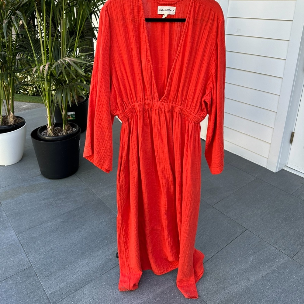 Mara Hoffman Long Orange dress